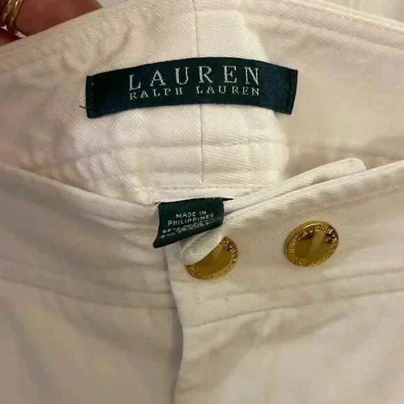 Lauren Ralph Lauren white straight leg pants 14 - Picture 4 of 6